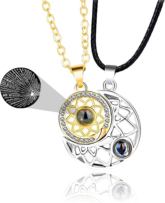 Collar Sol y Luna 100 idiomas (2x1)