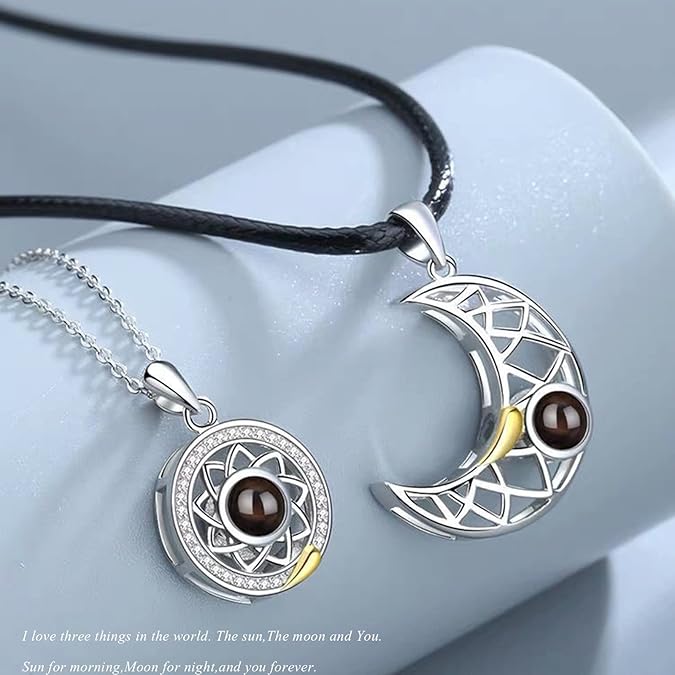 Collar Sol y Luna 100 idiomas (2x1)