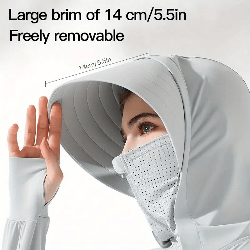 CASACA SOLAR DE VERANO CON PROTECTOR UV PARA HOMBRES Y MUJERES☀️🧊🛍️