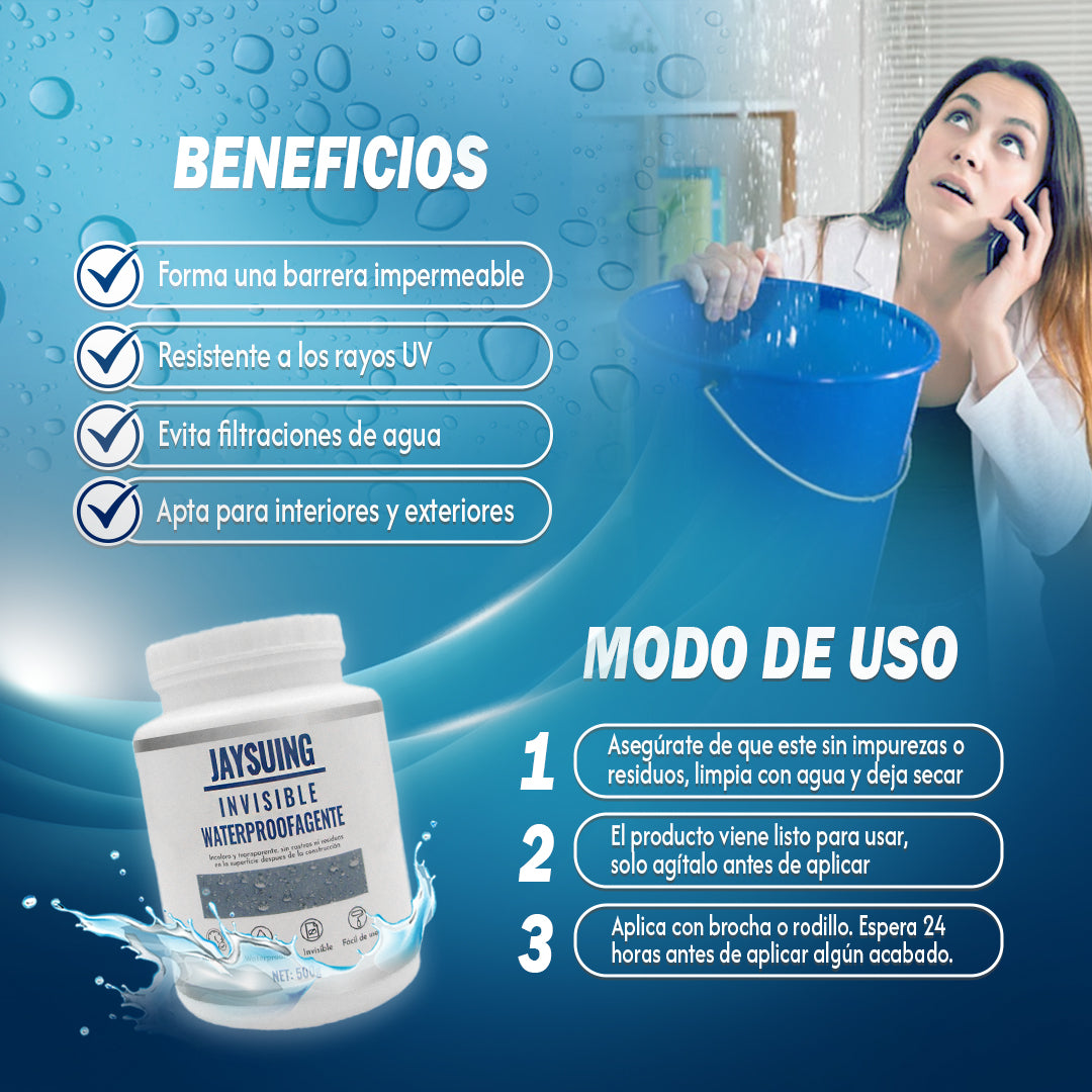 Sellador Impermeable, JAYSUING ( Olvídate de las Grietas y Fugas)
