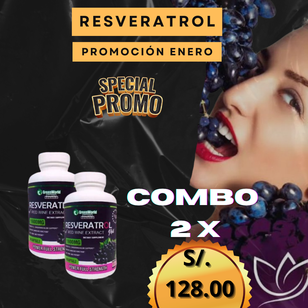 Resveratrol Premium X1600MG The USA (Rejuvenece Ahora)
