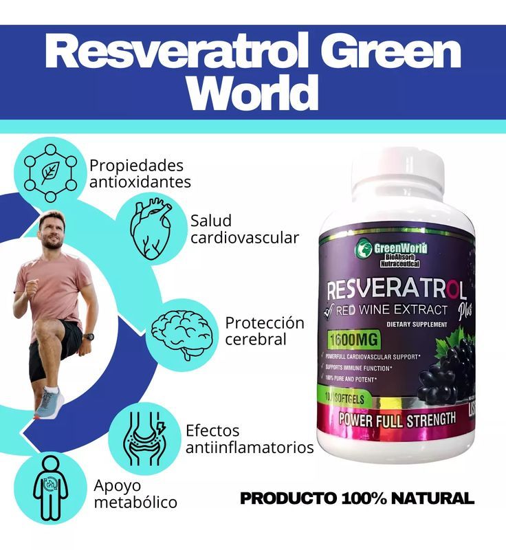 Resveratrol Premium X1600MG The USA (Rejuvenece Ahora)