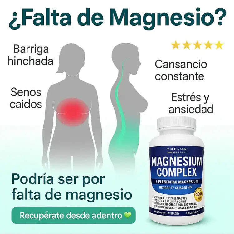 🧲 Magnesio Complex™ 8 en 1 (90 Cápsulas Original)