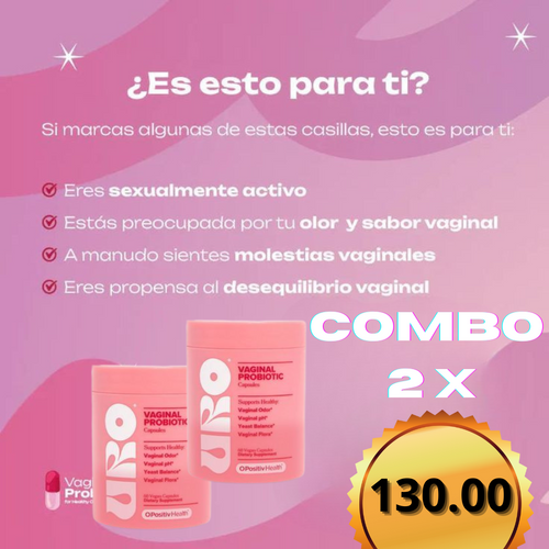 Uro Probióticos Vaginales por 60 Cápsulas (CUÍDATE DESDE ADENTRO)