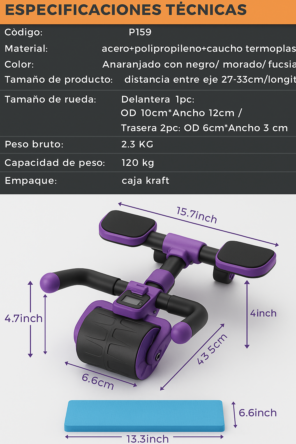 RODILLO ABDOMINAL DELUXE PRO 2025 (Te Ayuda a Transformar tu Abdomen)