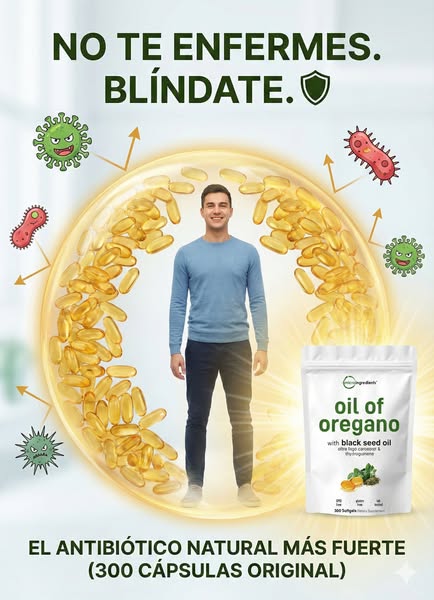 Cápsulas de Aceite de Orégano (Pack de 90 Cápsulas Blandas)