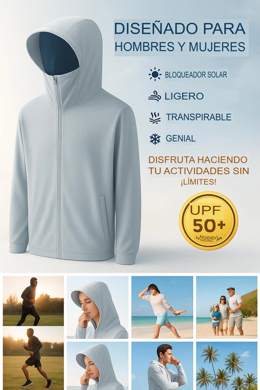 CASACA SOLAR DE VERANO CON PROTECTOR UV PARA HOMBRES Y MUJERES☀️🧊🛍️
