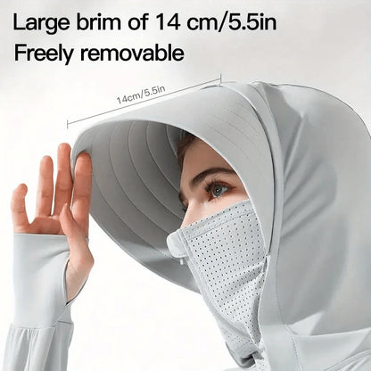CASACA SOLAR DE VERANO CON PROTECTOR UV PARA HOMBRES Y MUJERES☀️🧊🛍️