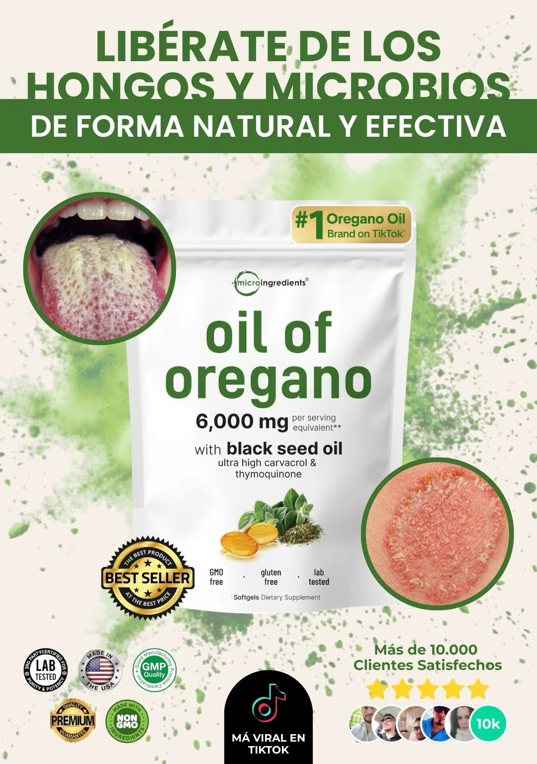 Cápsulas de Aceite de Orégano (Pack de 90 Cápsulas Blandas)