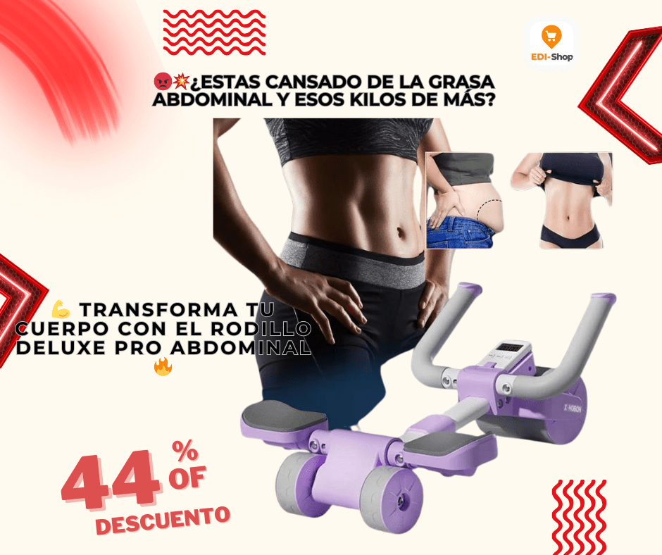 RODILLO ABDOMINAL DELUXE PRO 2025 (Te Ayuda a Transformar tu Abdomen)