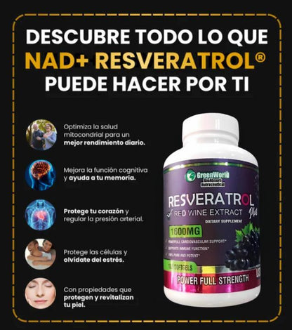 Resveratrol Premium X1600MG  The USA (Rejuvenece Ahora)