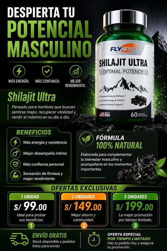 SHILAJIT ULTRA PREMIUM (PARA AUMENTAR TESTOSTERONA) EE.UU