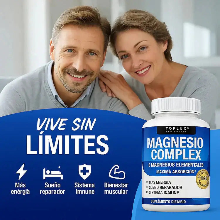 🧲 Magnesio Complex™ 8 en 1  (90 Cápsulas Original)